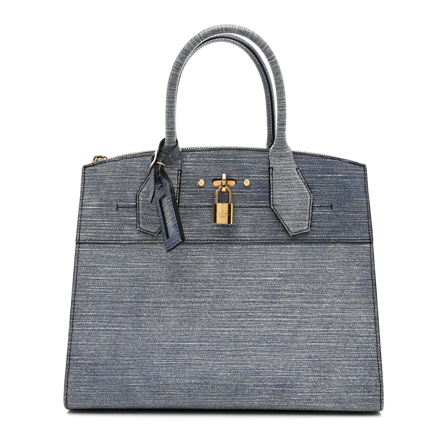Louis Vuitton Epi City Steamer MM Blue Jean 1 of 9