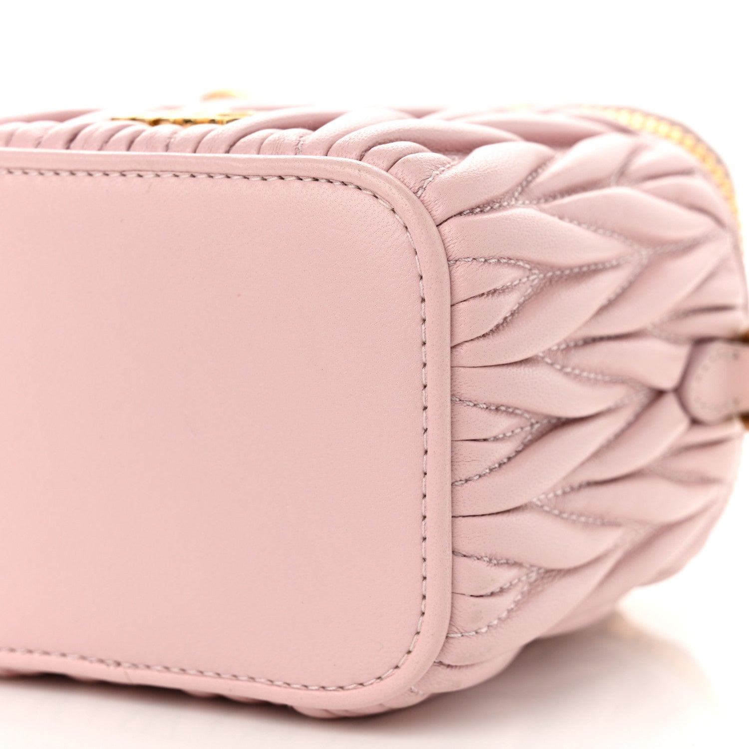 Miu Miu Nappa Matelasse Micro Vanity Case Alabastro 11 of 12