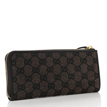 Gucci Metallic Monogram Zip Around Wallet Brown 3 of 10