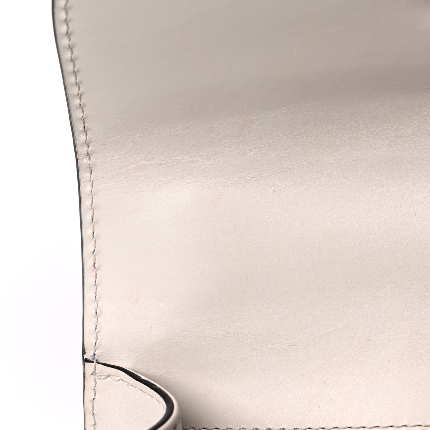Calfskin Mini Sylvie Chain Shoulder Bag White