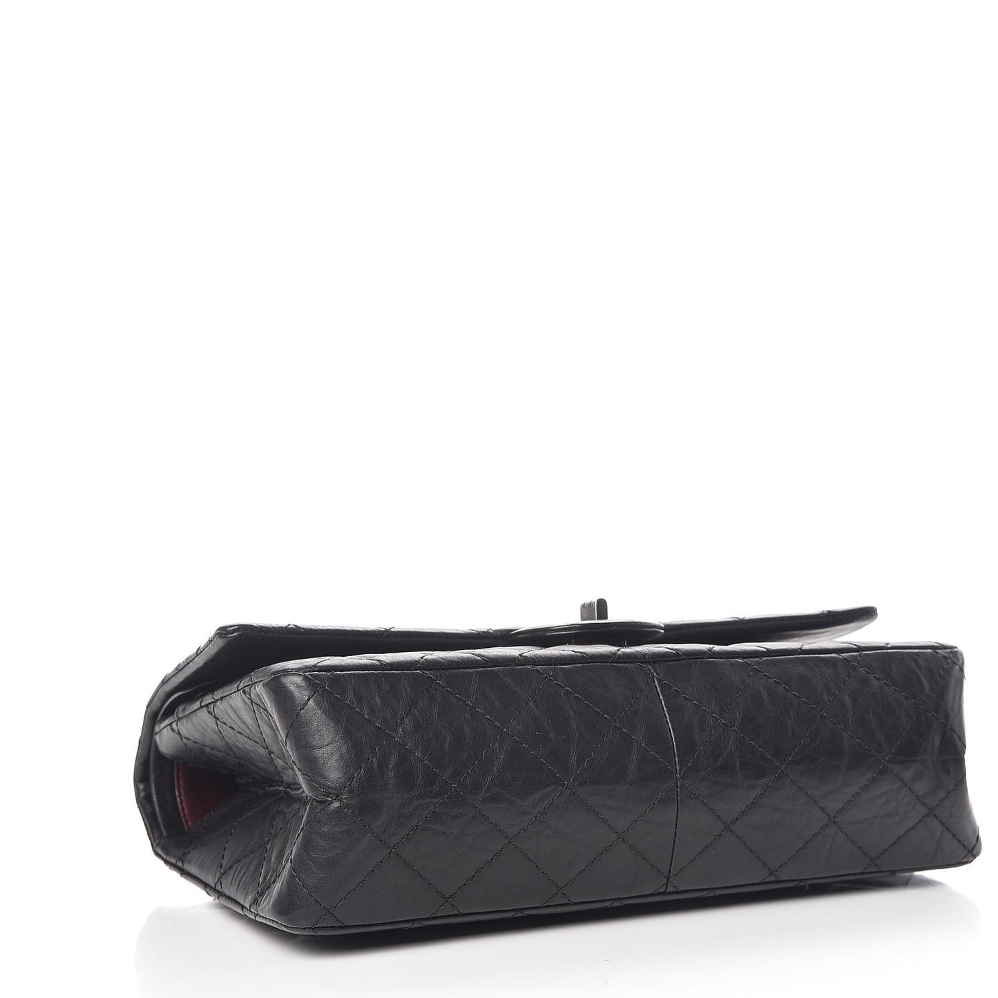 Aged Calfskin Quilted 2.55 Reissue 226 Flap Black