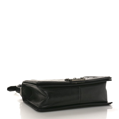 Chanel Lambskin Quilted Medium Boy Flap Black 4 of 10