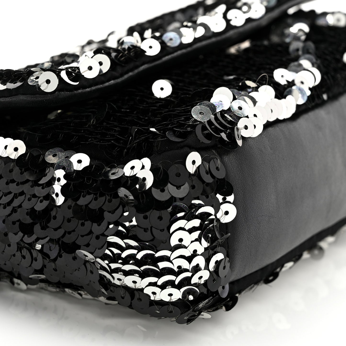 Sequin Summer Night Flap Black Silver