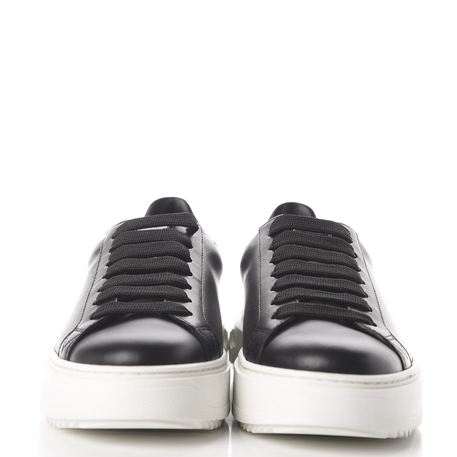 Louis Vuitton Calfskin Time Out Sneakers 37 Black 2 of 7