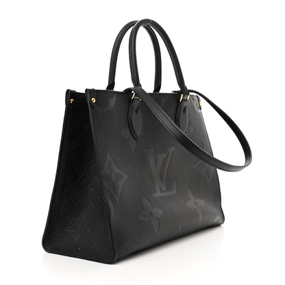 Louis Vuitton Empreinte Monogram Giant Onthego MM Black 3 of 11