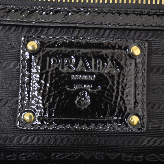 Prada Tessuto Vernice Bowler Black 7 of 10