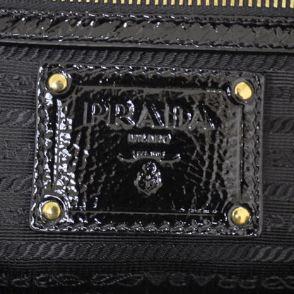 Prada Tessuto Vernice Bowler Black 7 of 10