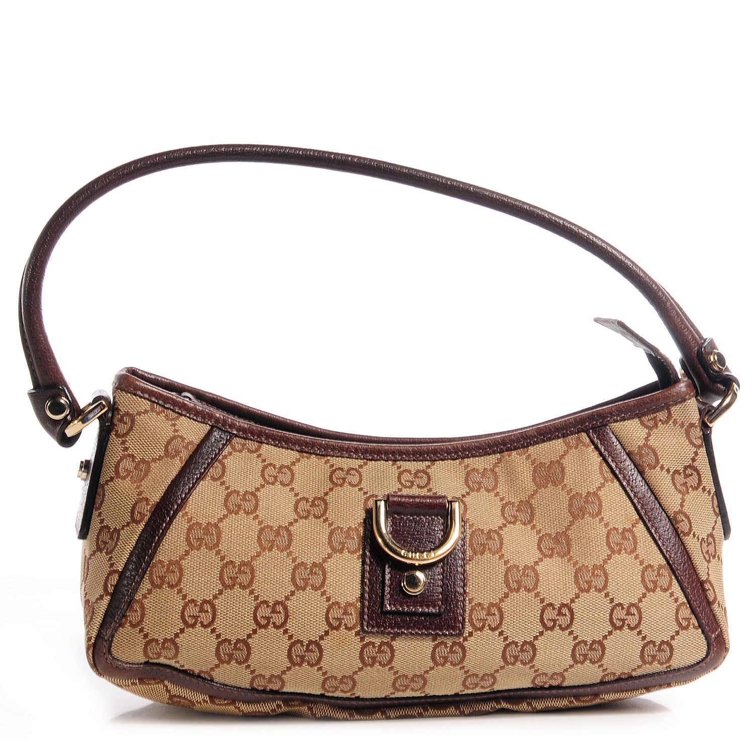 Gucci Monogram Small Abbey Shoulder Bag Brown 1 of 7