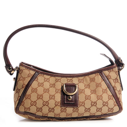 Gucci Monogram Small Abbey Shoulder Bag Brown 1 of 7