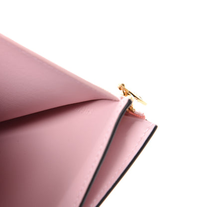 Louis Vuitton Patent Calfskin Monogram Cherrywood Compact Wallet Rose Ballerine 7 of 8
