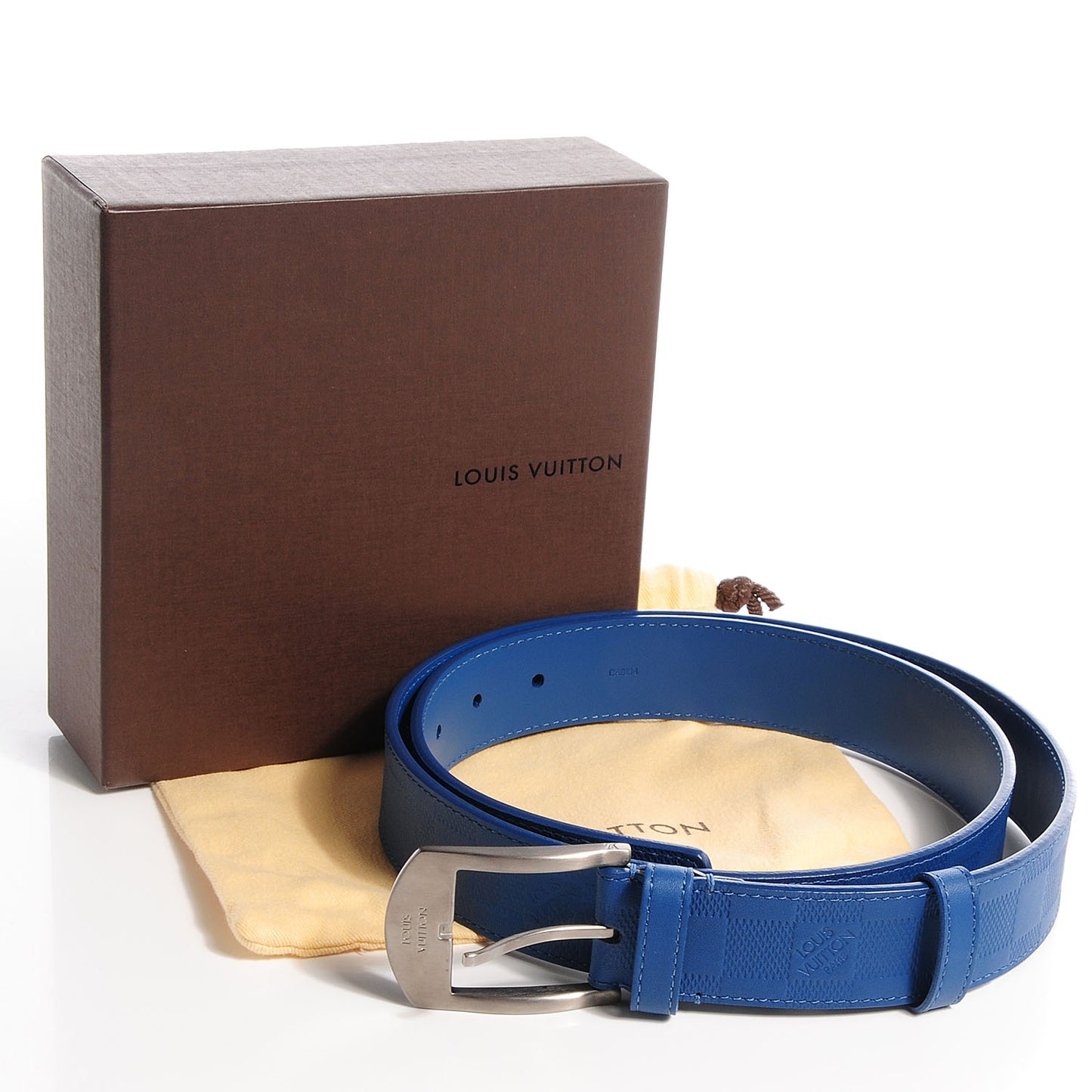 Calfskin Damier Infini Detroit 35mm Belt 100 40 Neptune