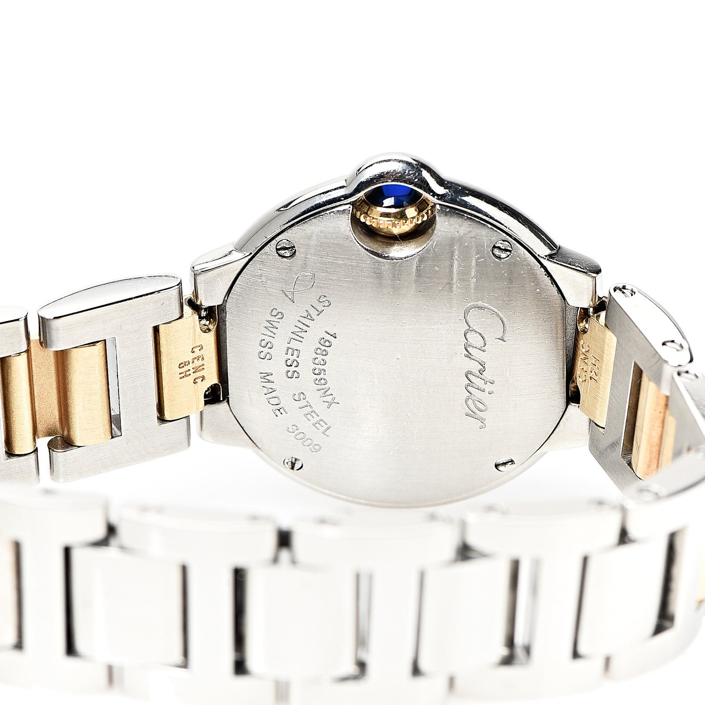 Stainless Steel 18K Yellow Gold 28mm Ballon Bleu De Quartz Watch