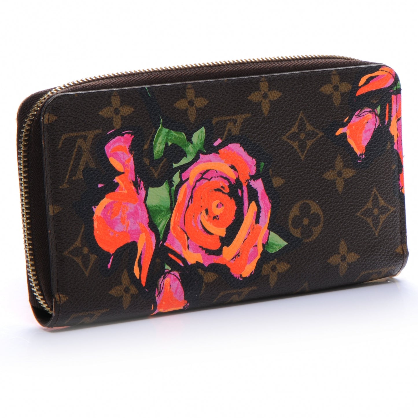Monogram Roses Zippy Wallet