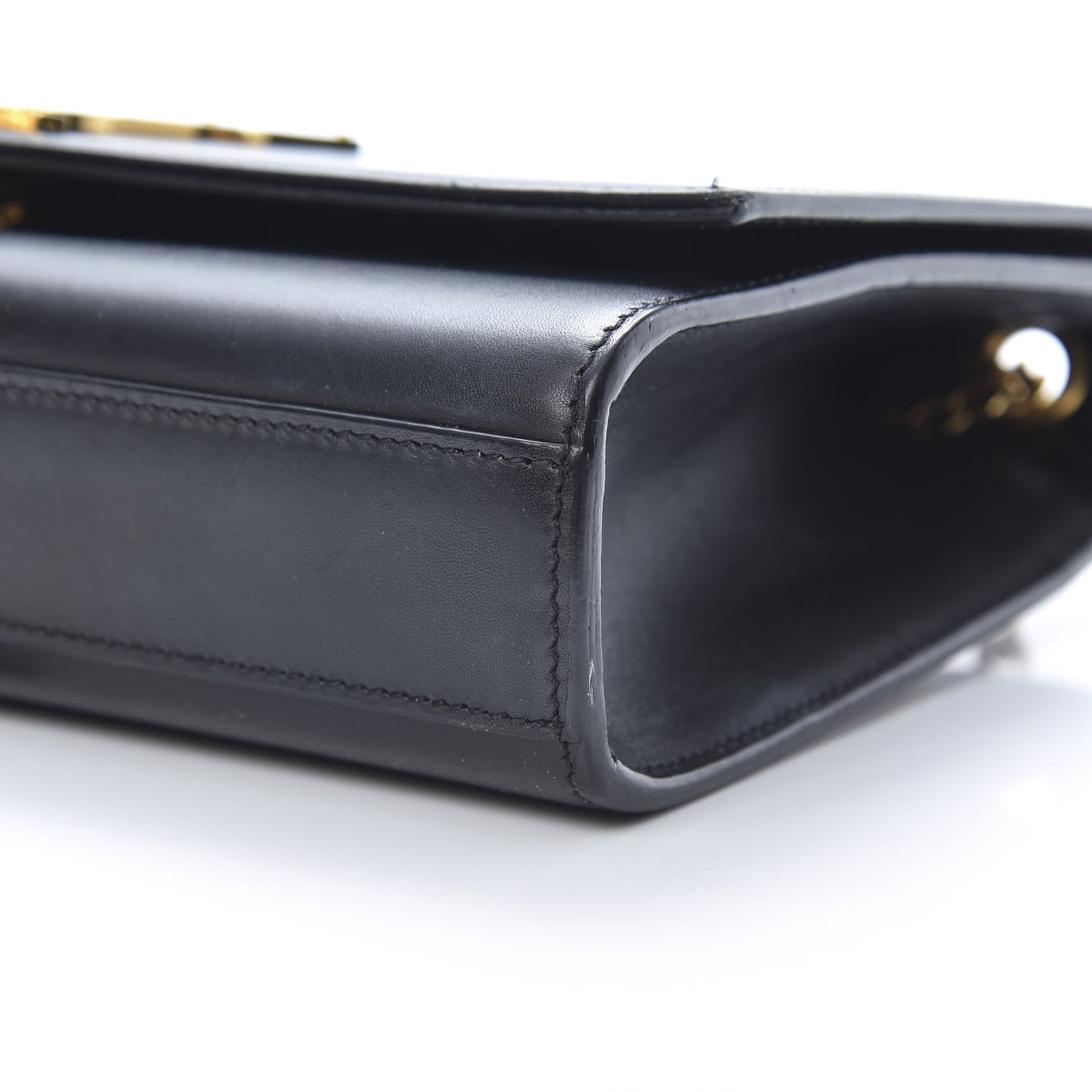 Smooth Calfskin Medium Classic Monogram Kate Tassel Satchel Black