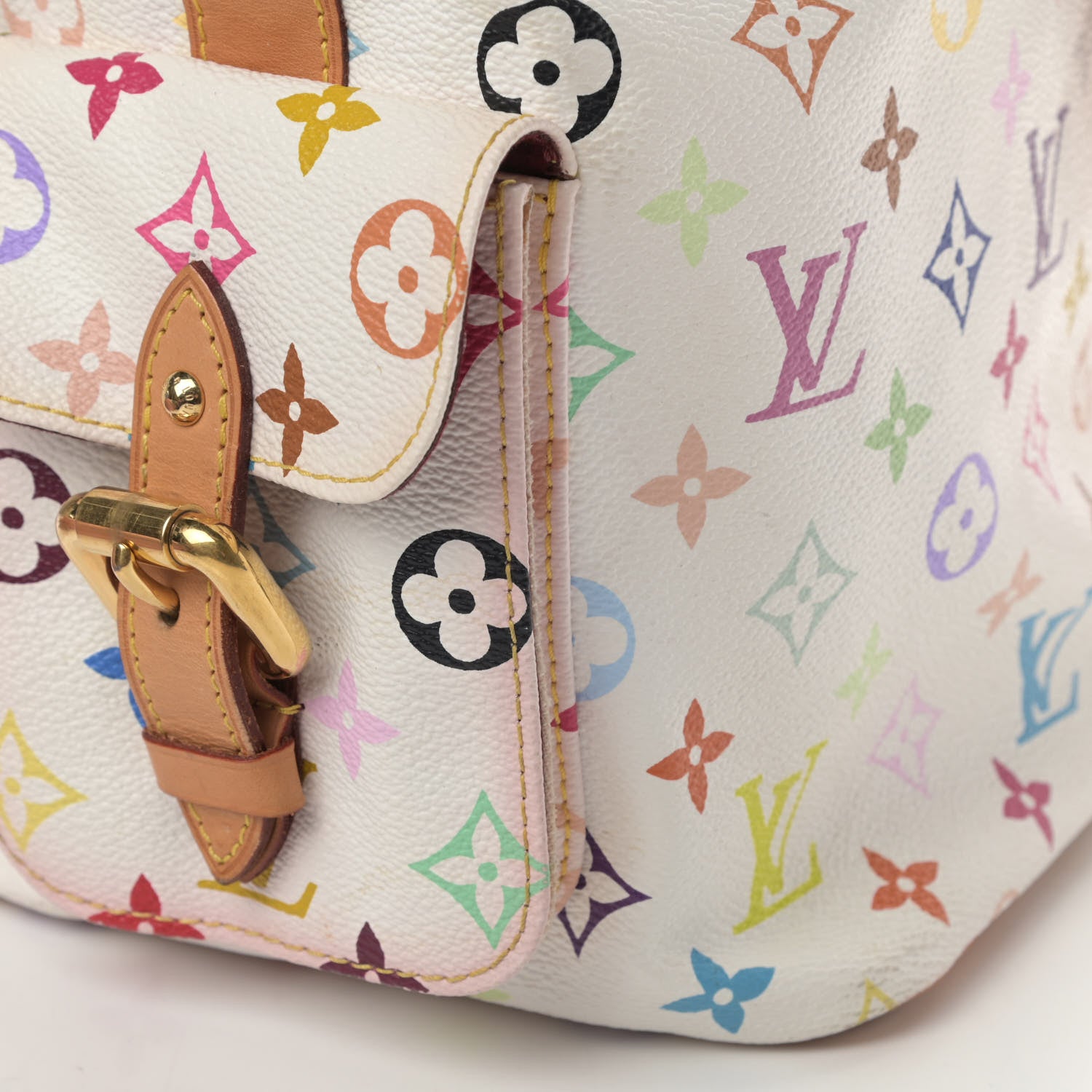 Louis Vuitton Monogram Multicolor Petit Noe White 5 of 5