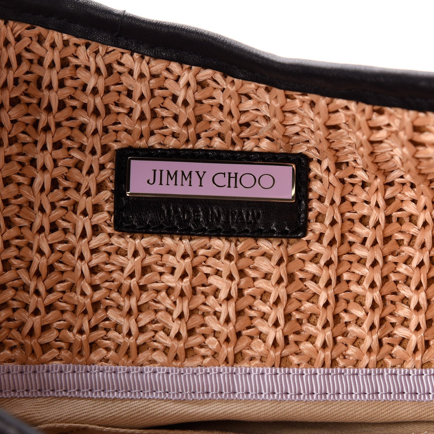 Jimmy Choo Woven Raffia Bali Hobo Taupe 6 of 9