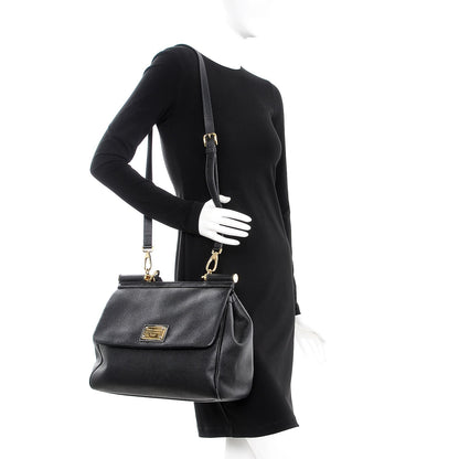 Dolce & Gabbana Dauphine Large Miss Sicily Satchel Black 2 of 6