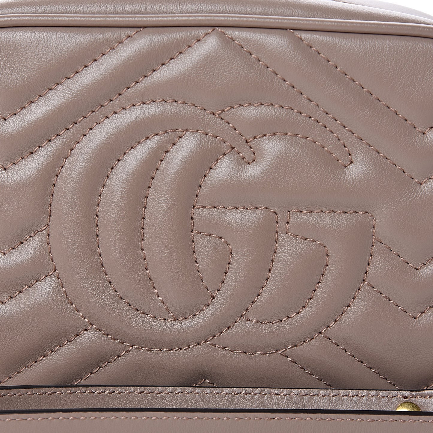 Calfskin Matelasse Mini GG Marmont Chain Shoulder Bag Porcelain Rose