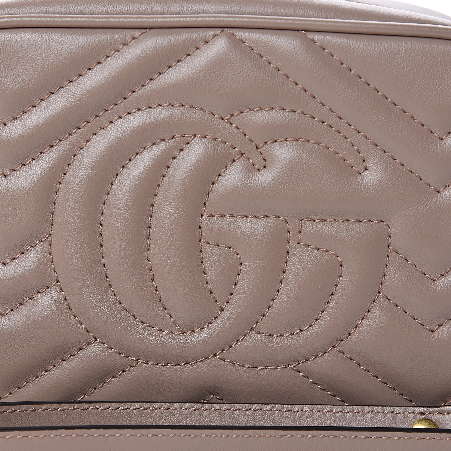 Gucci Calfskin Matelasse Mini GG Marmont Chain Shoulder Bag Porcelain Rose 11 of 12