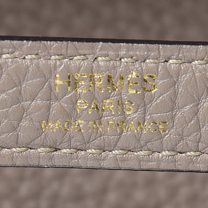 Hermes Taurillon Clemence Kelly Retourne 28 Gris Touterelle 24 of 31