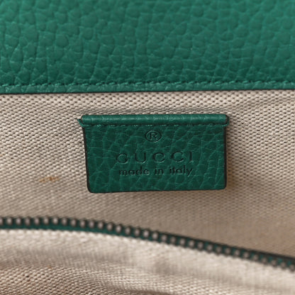 Gucci Pebbled Calfskin Small Dionysus Shoulder Bag Emerald 11 of 27