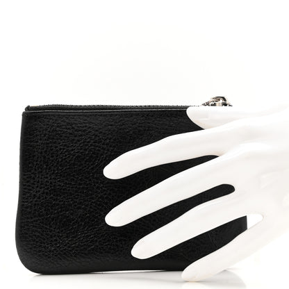 Chrome Hearts Grained Calfskin Coin Pouch Black 2 of 8
