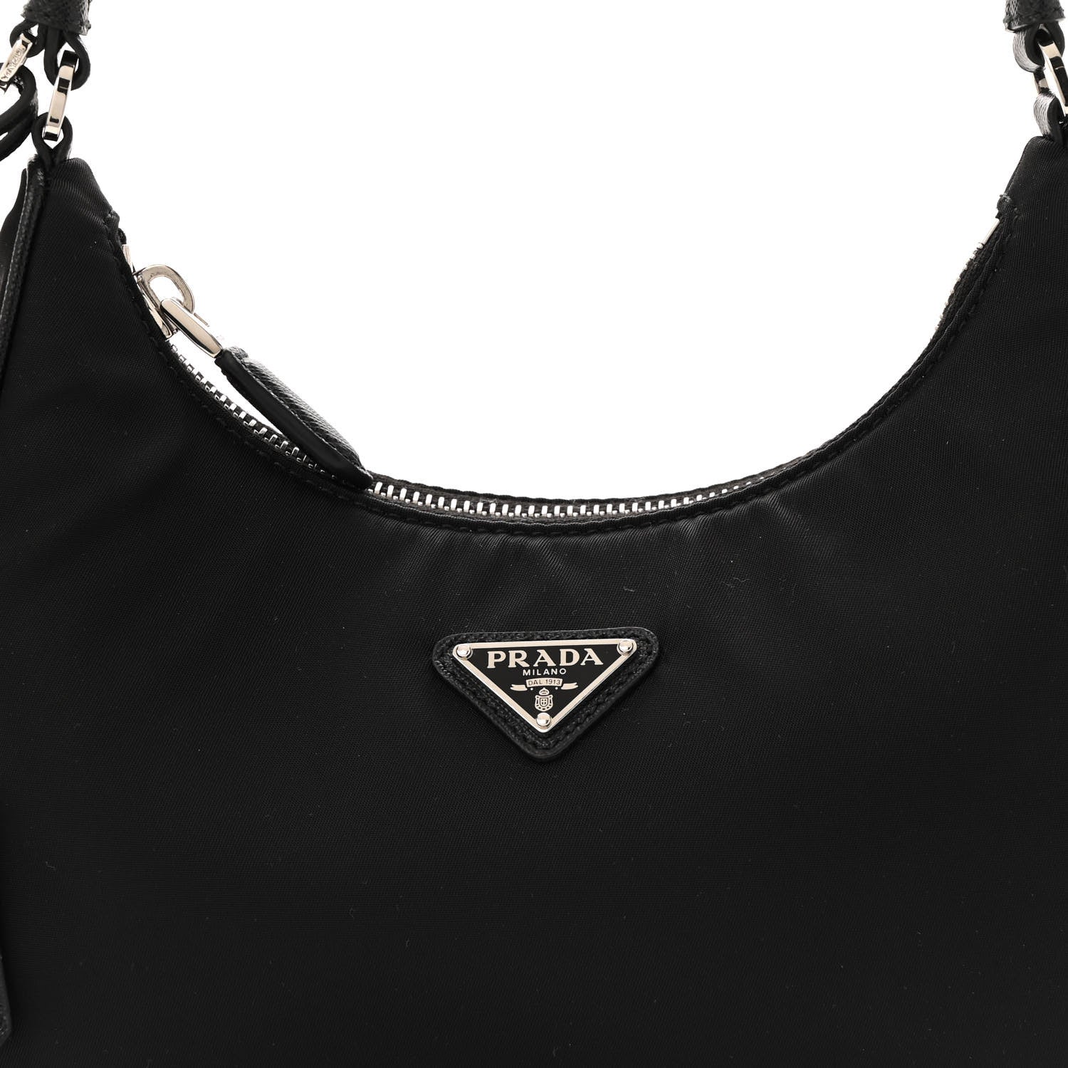 Prada Tessuto Nylon Saffiano Mini Re-Edition 2005 Bag Black 7 of 11