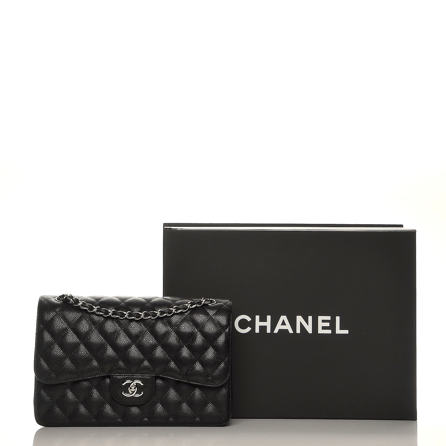 Chanel Caviar Quilted Jumbo Double Flap Black 8 of 8