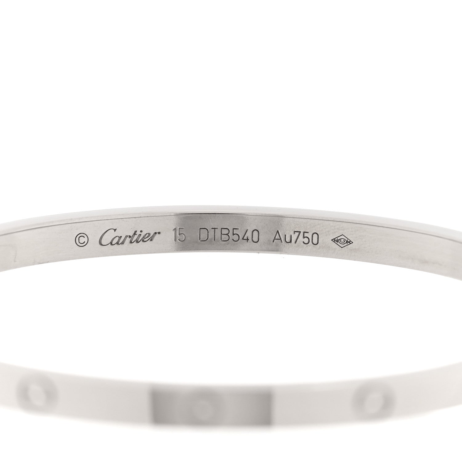 Cartier 18K White Gold Small LOVE Bracelet 15 4 of 7
