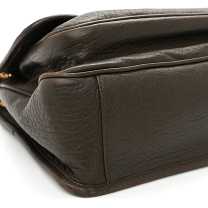 Saint Laurent Grained Lambskin Monogram Medium Niki Chain Satchel Light Musk 9 of 10