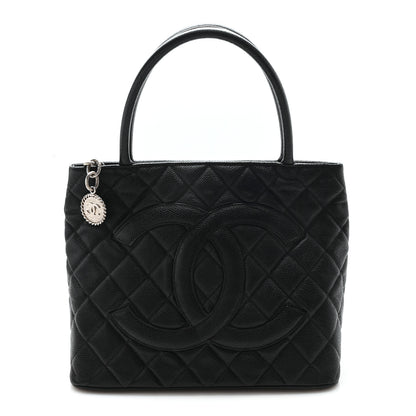 Chanel Caviar Quilted Medallion Tote Black 1 of 10