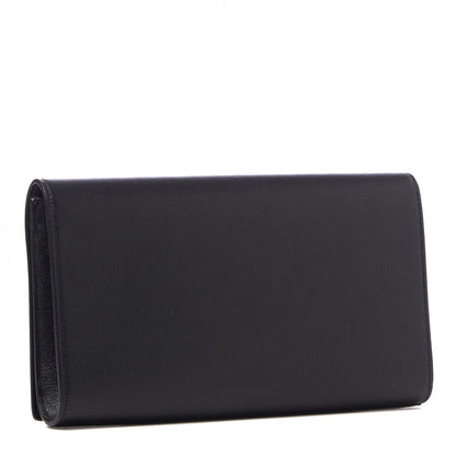 Saint Laurent Calfskin Monogram Large Belle De Jour Clutch Black 2 of 8
