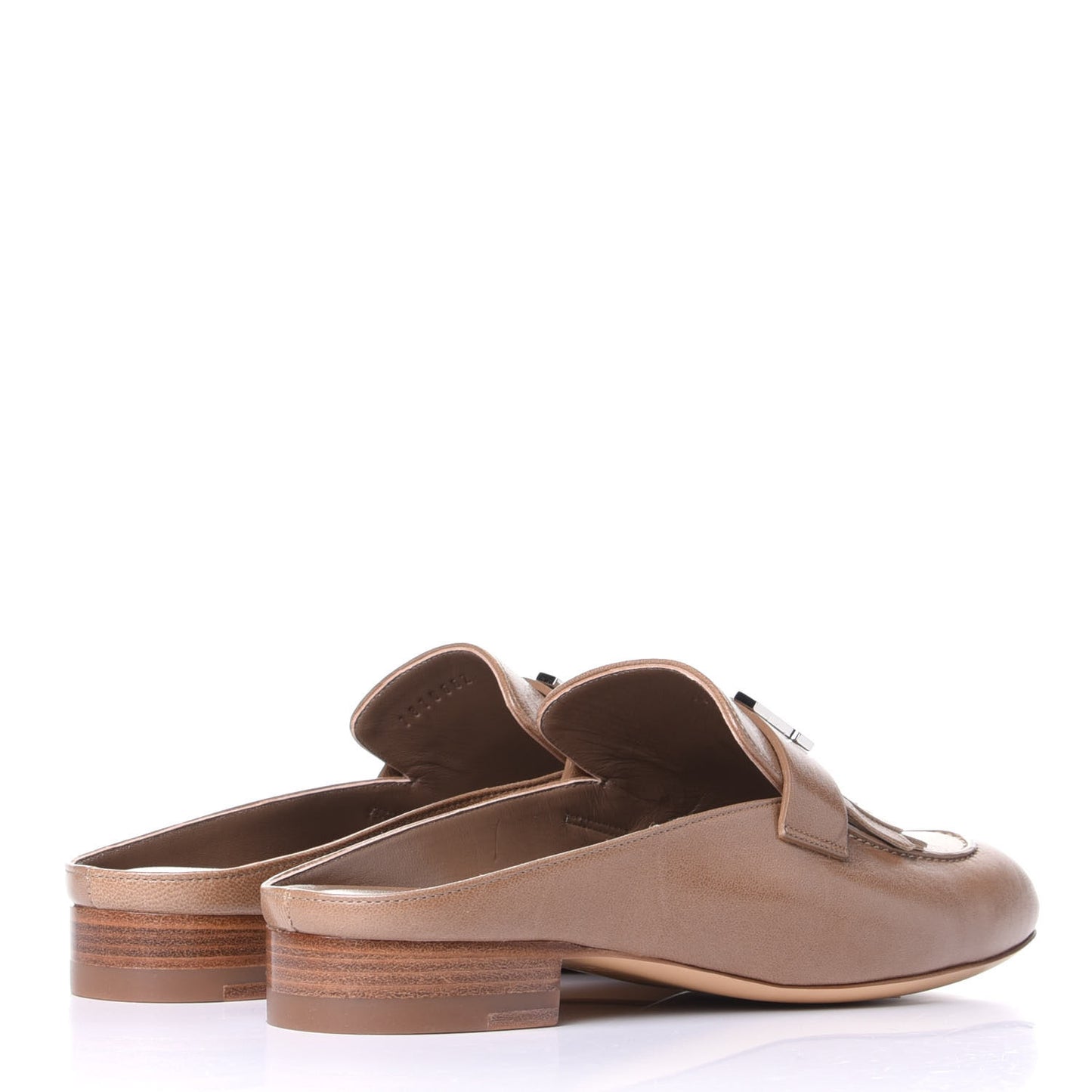 Goatskin Rivoli Mules 37 Havane