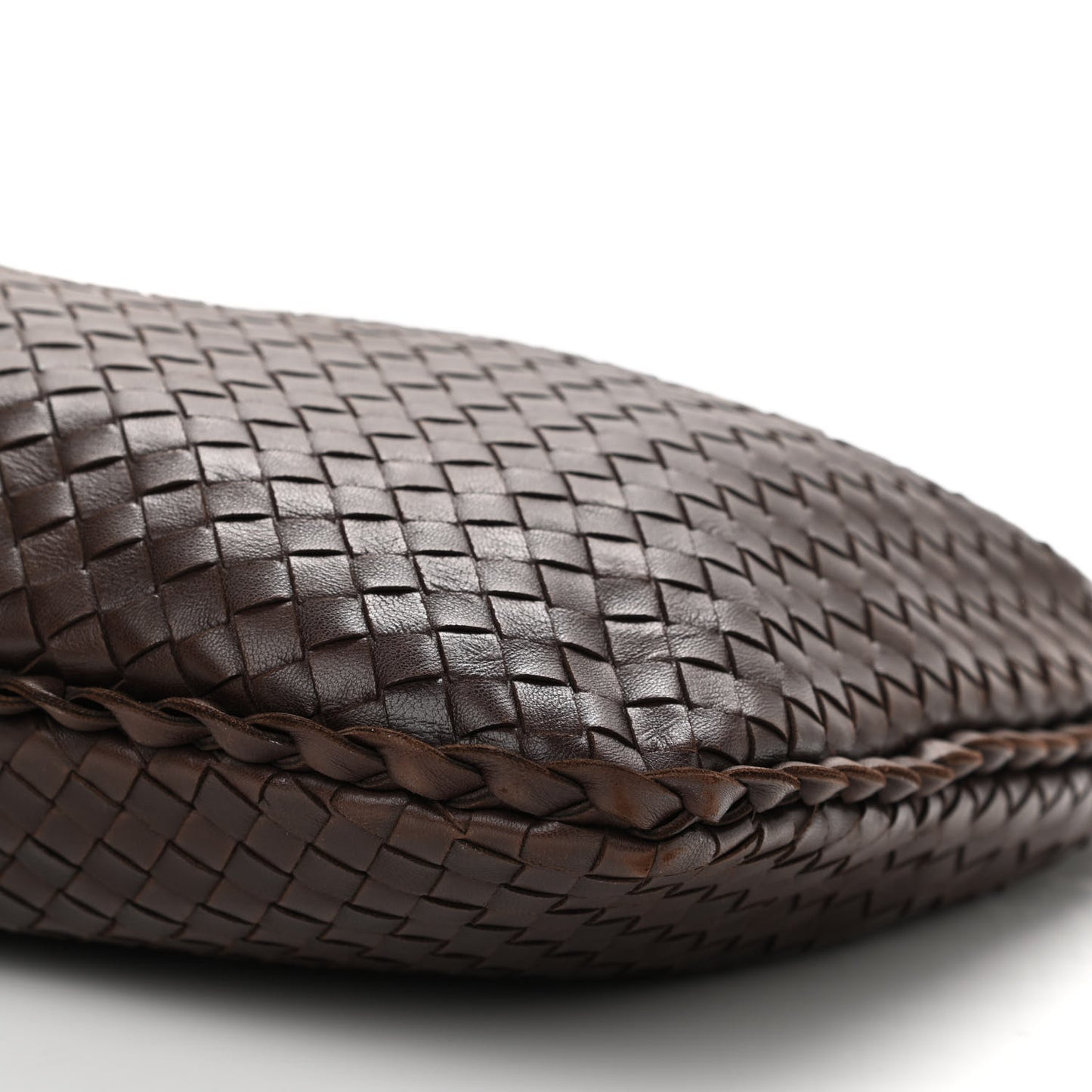 Nappa Intrecciato Medium Veneta Hobo Ebano