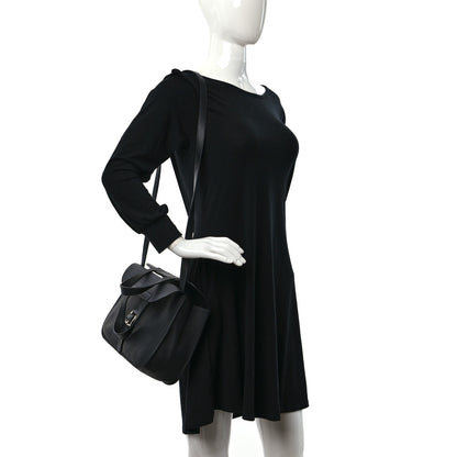 Hermes Taurillon Clemence Halzan 31 GM Black 2 of 10