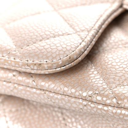 Chanel Iridescent Caviar Quilted Extra Mini Flap Beige 13 of 14