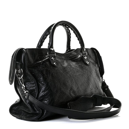 Balenciaga Agneau Classic Silver Hardware City Black 3 of 8