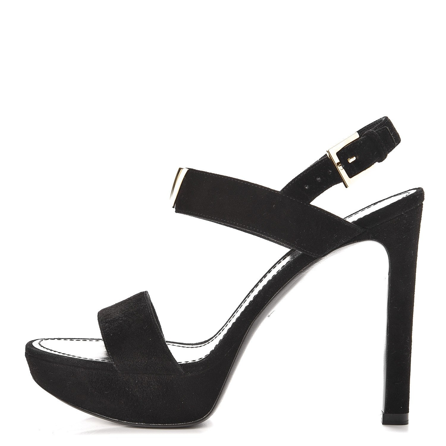 Louis Vuitton Suede Goatskin Bahiana Sandals 39 Black 1 of 10