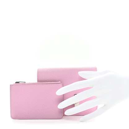Hermes Epsom Constance Slim Wallet Mauve Sylvestre 2 of 9