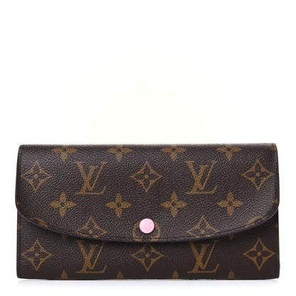 Louis Vuitton Monogram Emilie Wallet Rose Ballerine 1 of 10