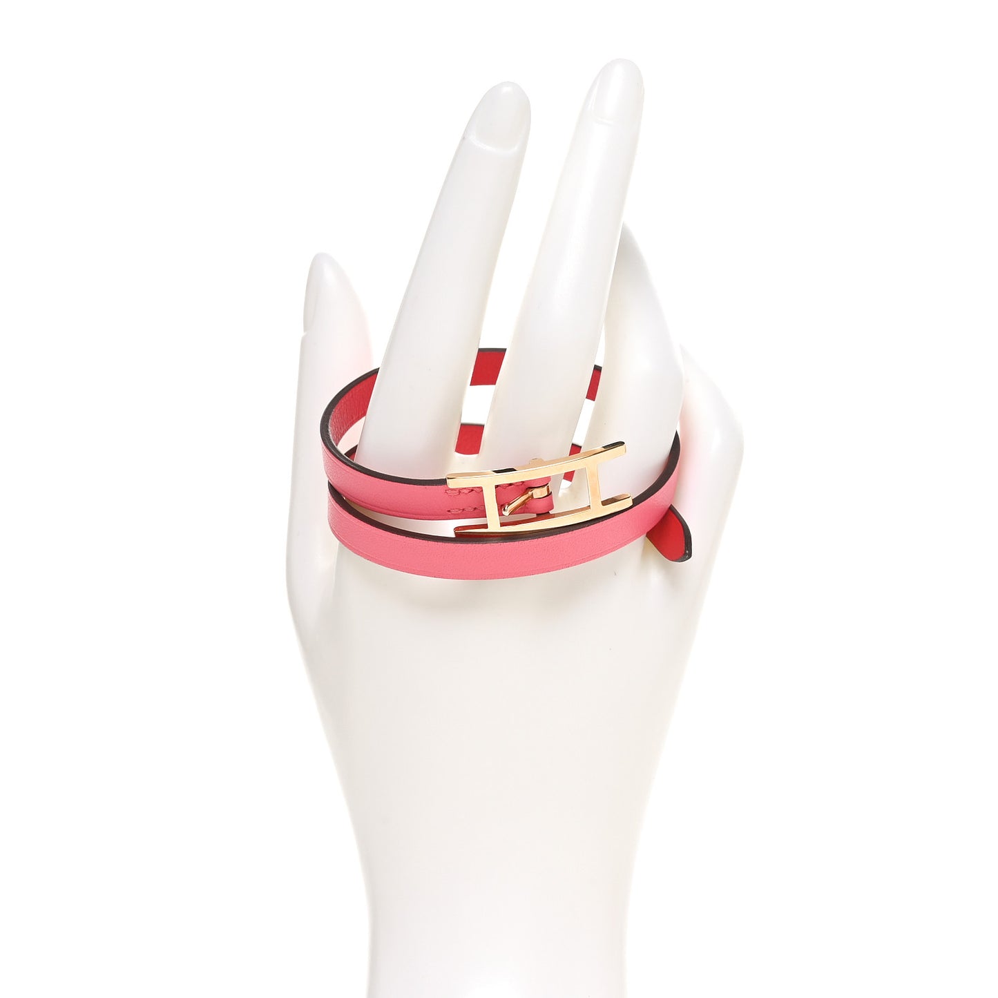 Swift Chamonix Behapi Double Tour Reversible Bracelet T1 Rose Azalee Rouge De Coeur