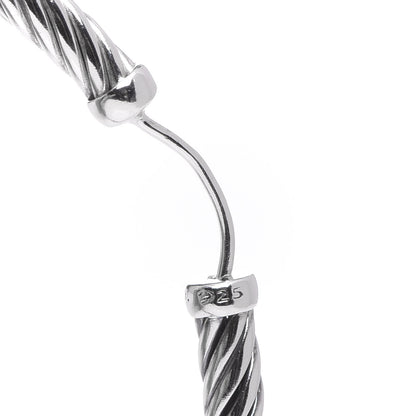 David Yurman Sterling Silver Cable Classics Extra Large Hoop Earrings 6 of 6