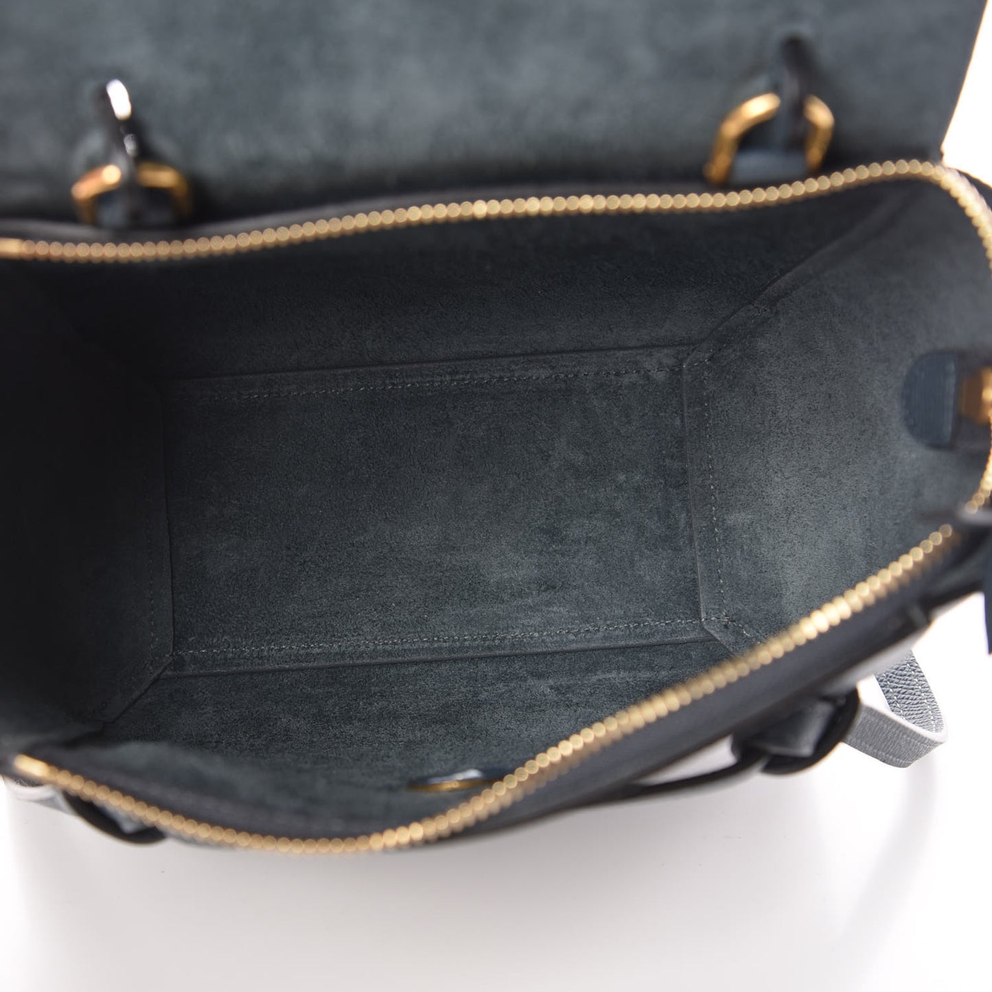 Grained Calfskin Nano Belt Bag Slate