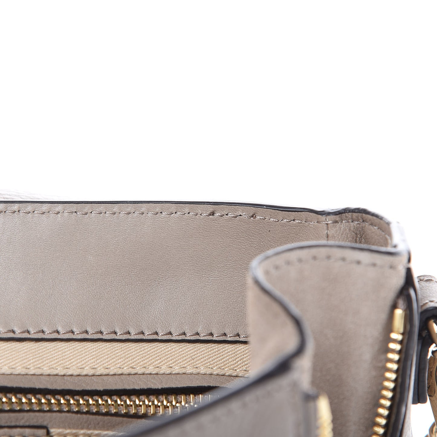 Suede Calfskin Medium Faye Backpack Motty Grey