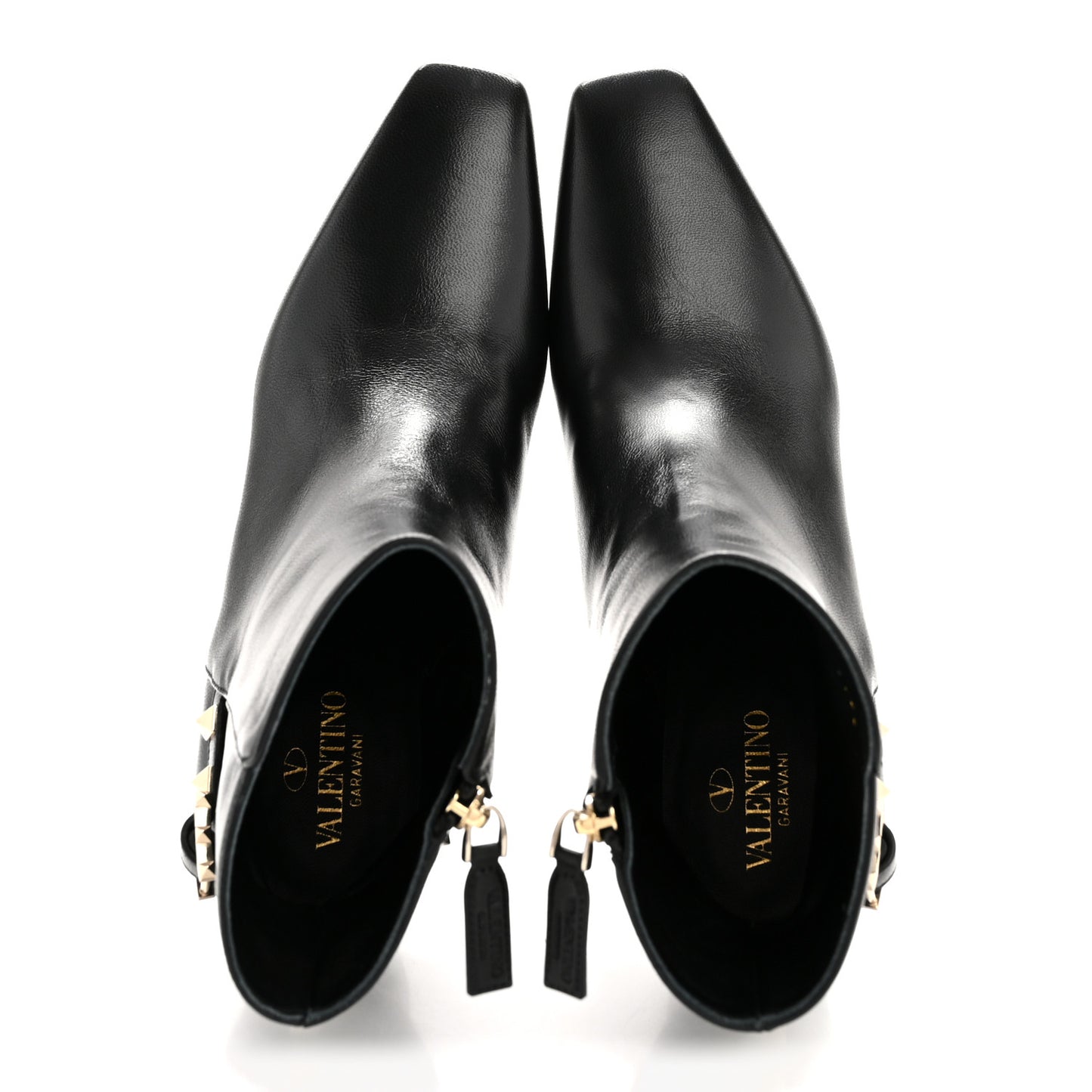 Nappa Rockstud 40mm Ankle Boots 37 Black