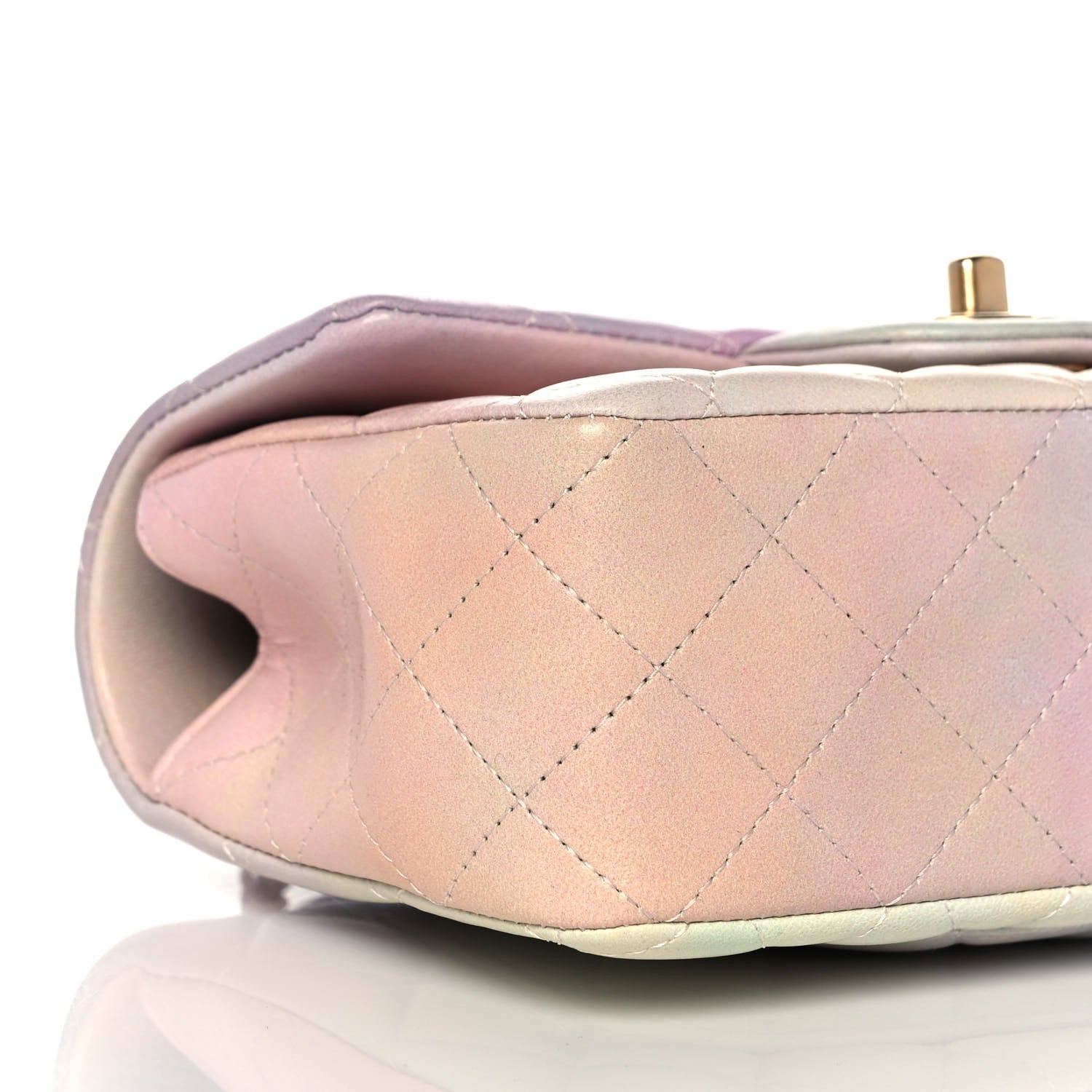Chanel Lambskin Quilted Ombre Mini Top Handle Rectangular Flap Pink Multicolor 7 of 9