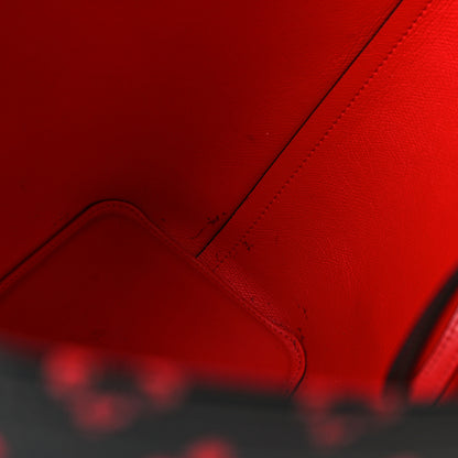 Christian Louboutin Perforated Calfskin Degrade Loubinthesky East West Cabata Tote Black Red 11 of 11