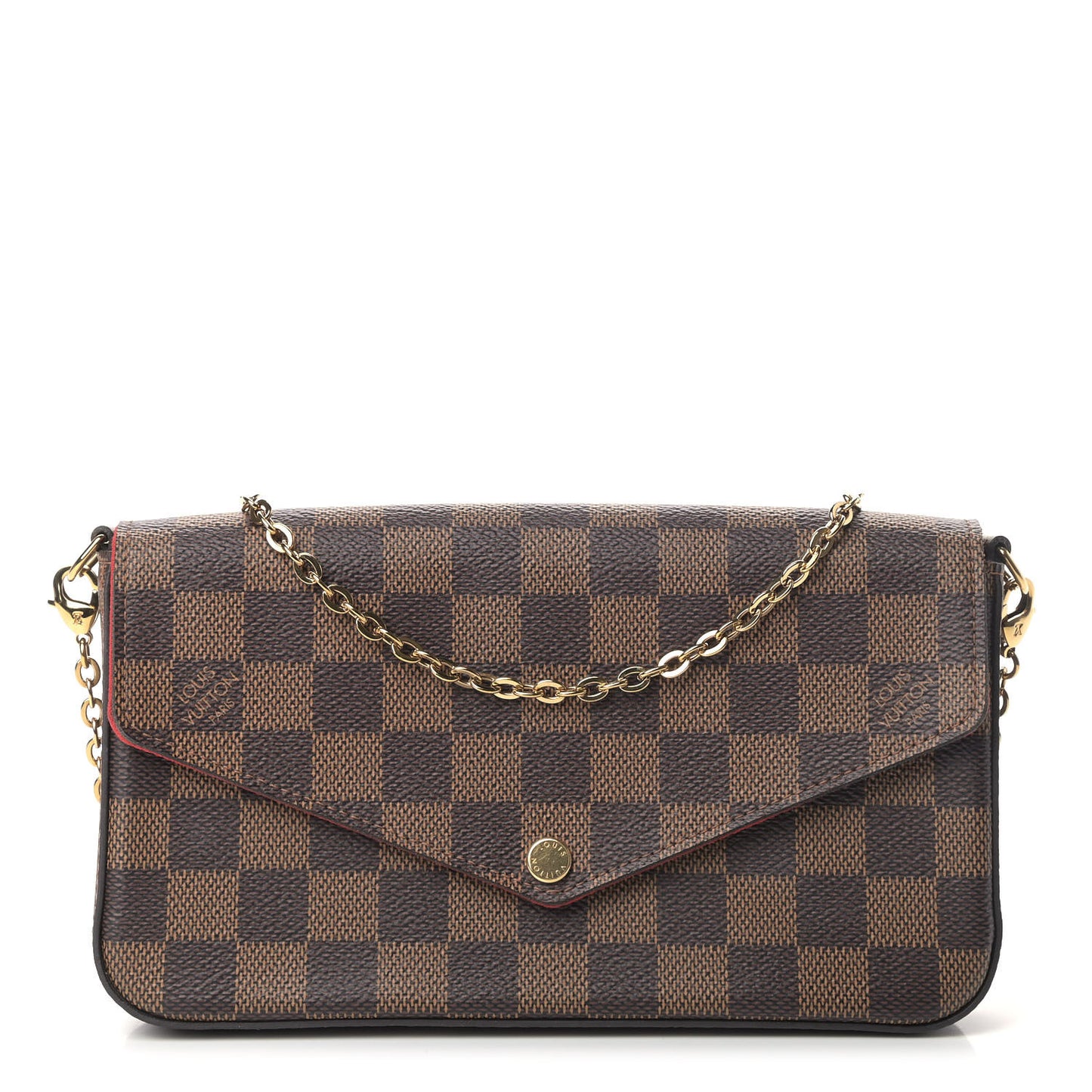 Damier Ebene Pochette Felicie Chain Wallet