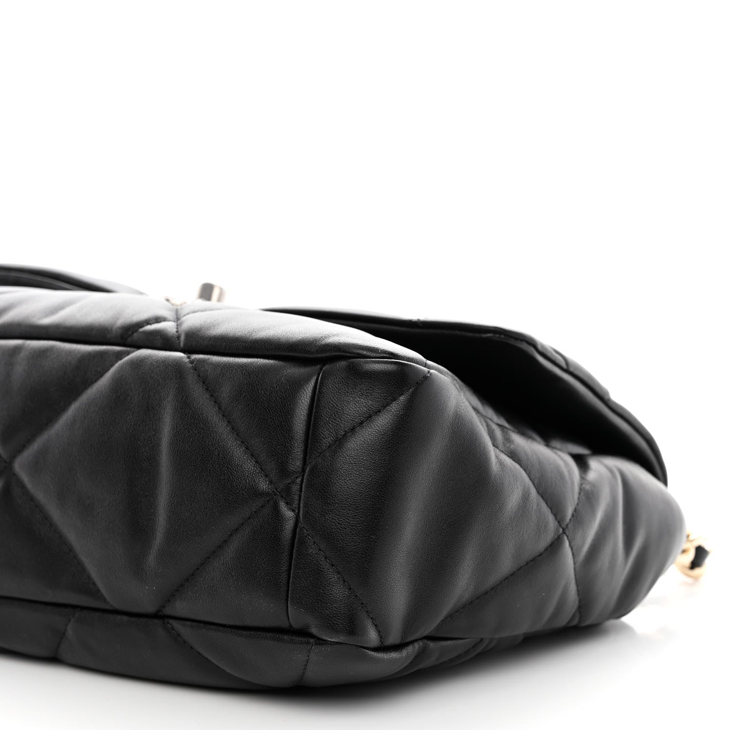 Chanel Lambskin Quilted Large Chanel 19 Flap Black 10 of 10