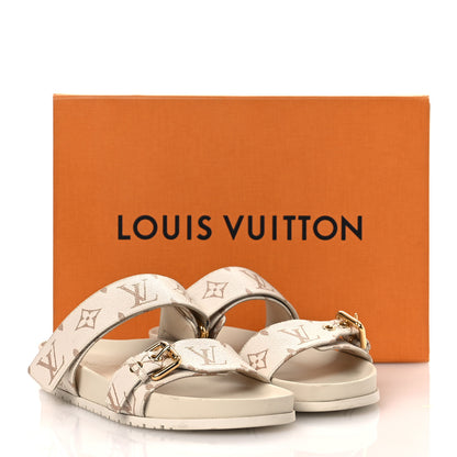 Louis Vuitton Monogram Bom Dia Flat Comfort Mule 38 Beige 14 of 14